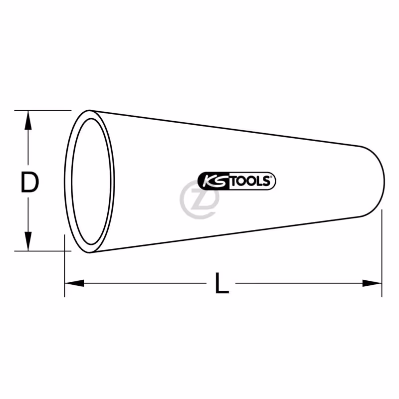 Embout isolant sans pince, 25mm