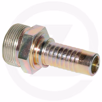 Embout métrique français 24° - mâle m20 x 1.5 - flexible 3/8''