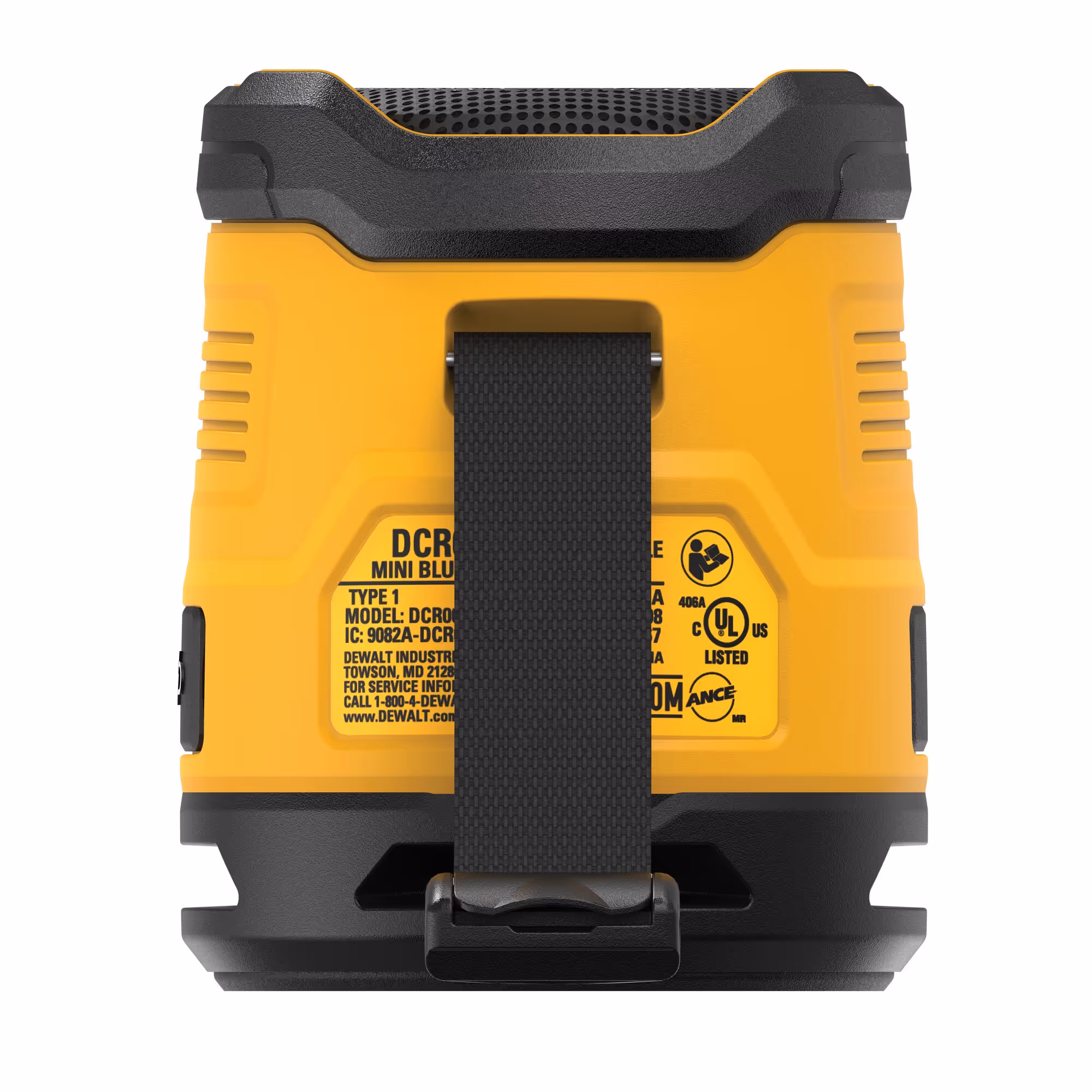 Enceinte Bluetooth USB-C DEWALT DCR009-XJ - Performances Sonores Haut de Gamme et Conception Robuste