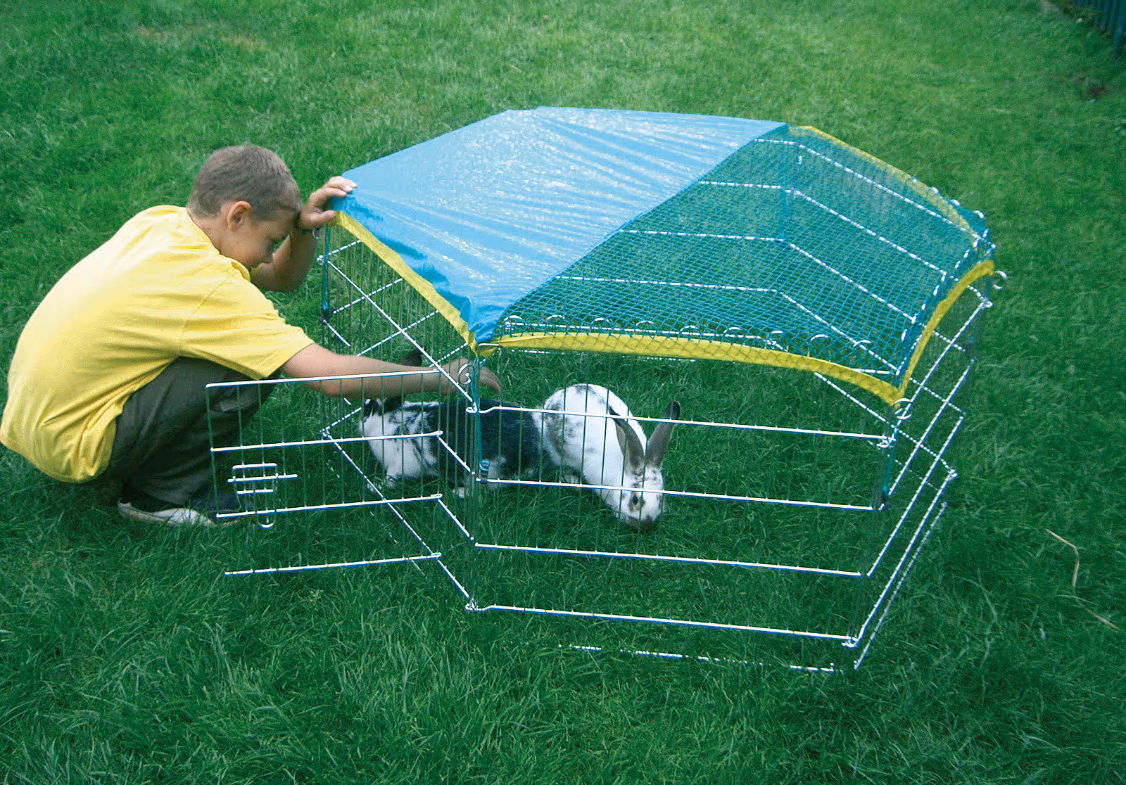 Enclos extérieur hexagonal Ø110cm, 56,5x56,5cm/pcs x6