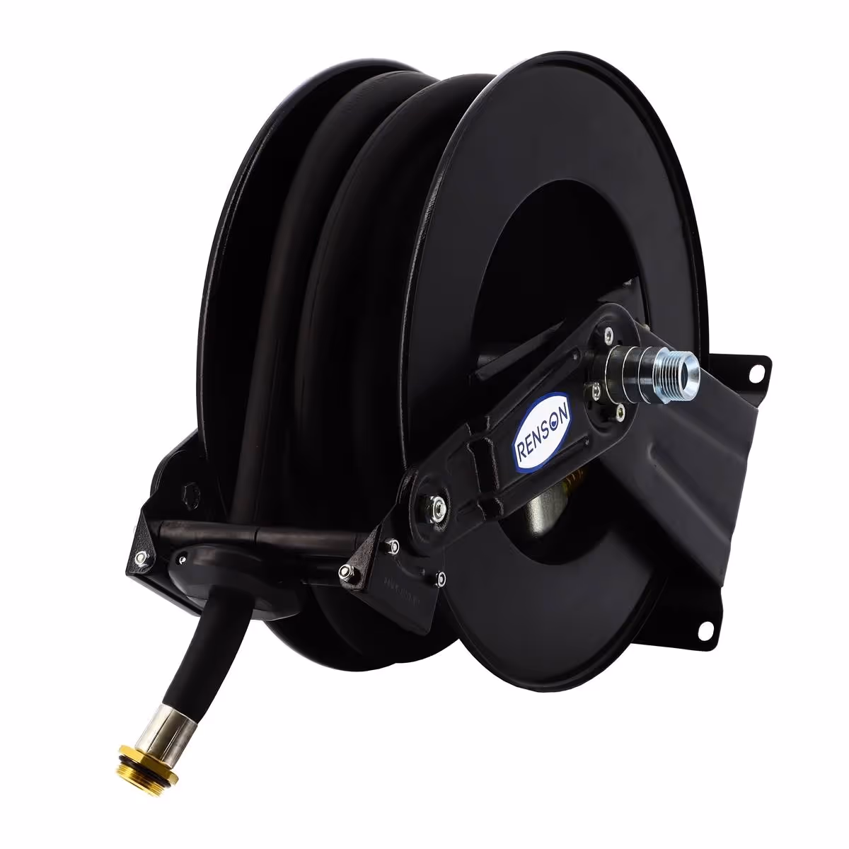 Enrouleur acier pour gasoil équipe flexible 10m en Ø19 mm