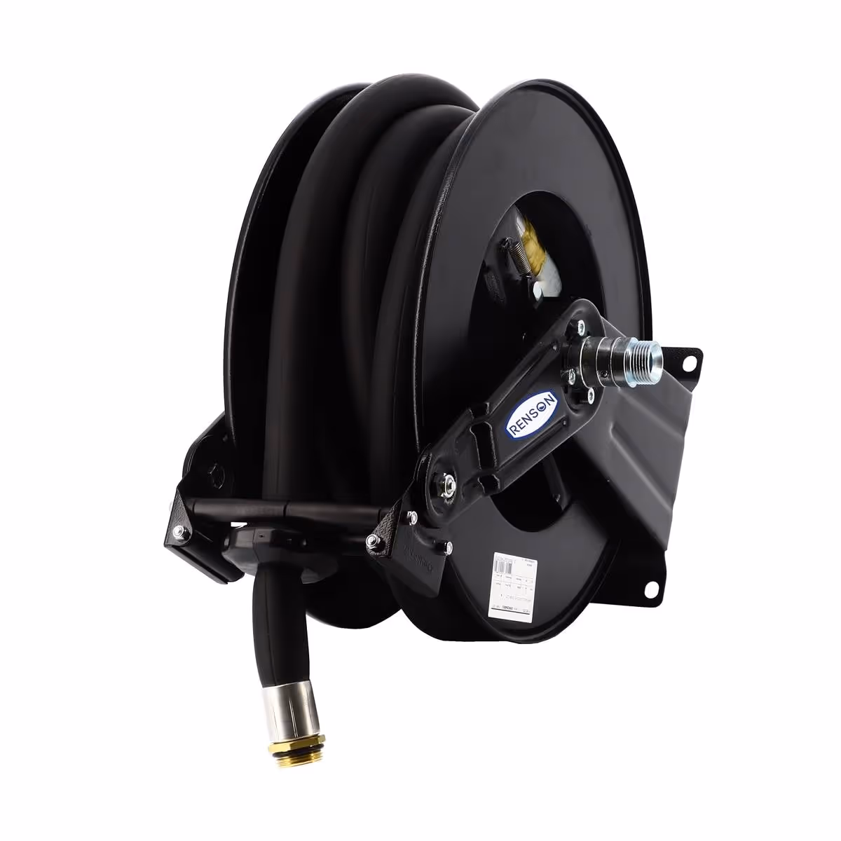 Enrouleur acier pour gasoil equipe flexible 8m en 1''