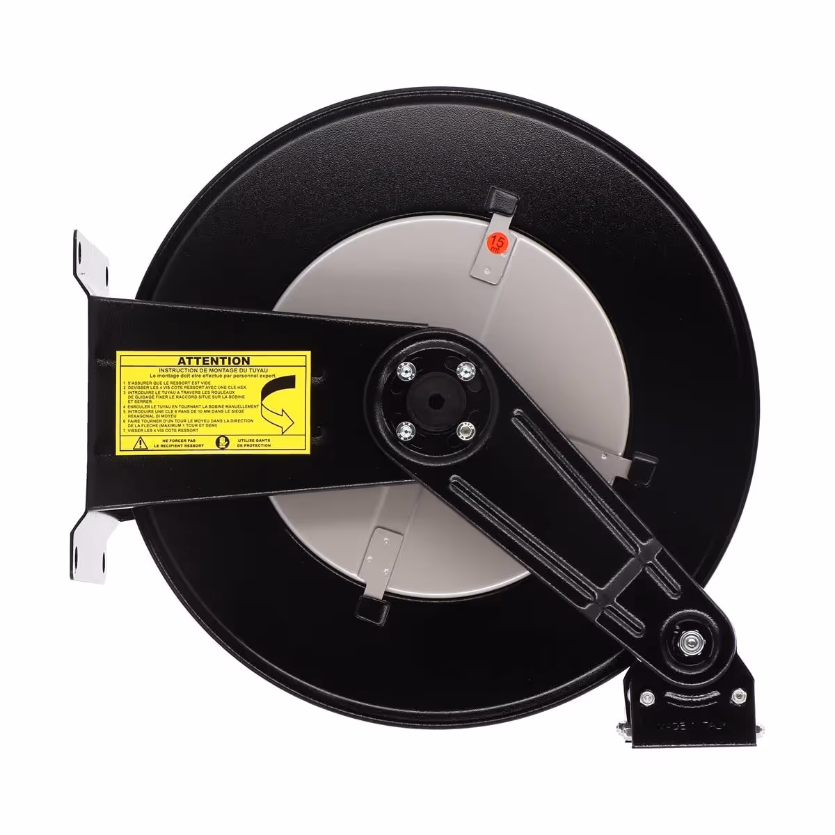 Enrouleur automatique acier nu capacite max 15m en 1/2''