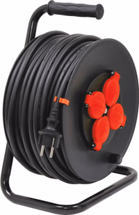 ENROULEUR ELECTRIQUE MANUEL 40M- 3X1.5 HO7NR-F 230V