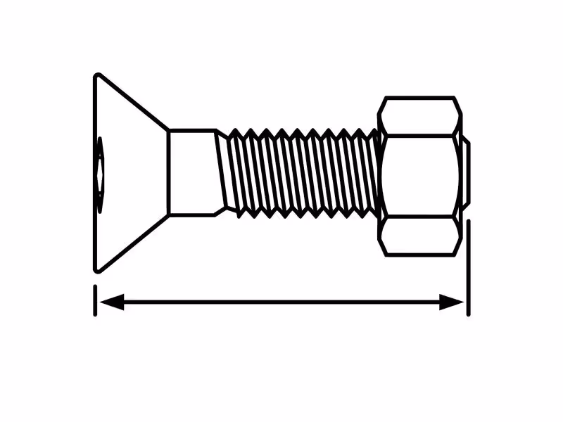 Ensemble de boulons, Remplacement pour Kverneland Correspond à: KK035149 - Vendu par 25