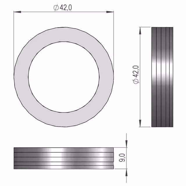 ENSEMBLE RONDELLE 30x42 SIP 760020890