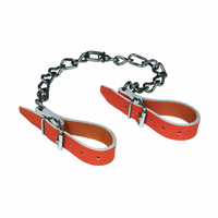 Entrave cuir + chaîne 60cm pour bovin