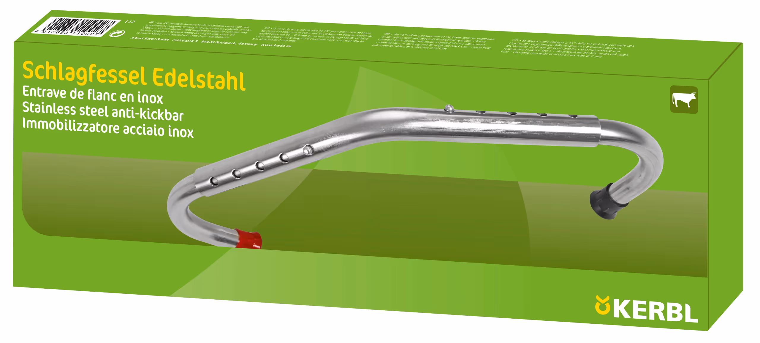 Entrave inox, carton individuel