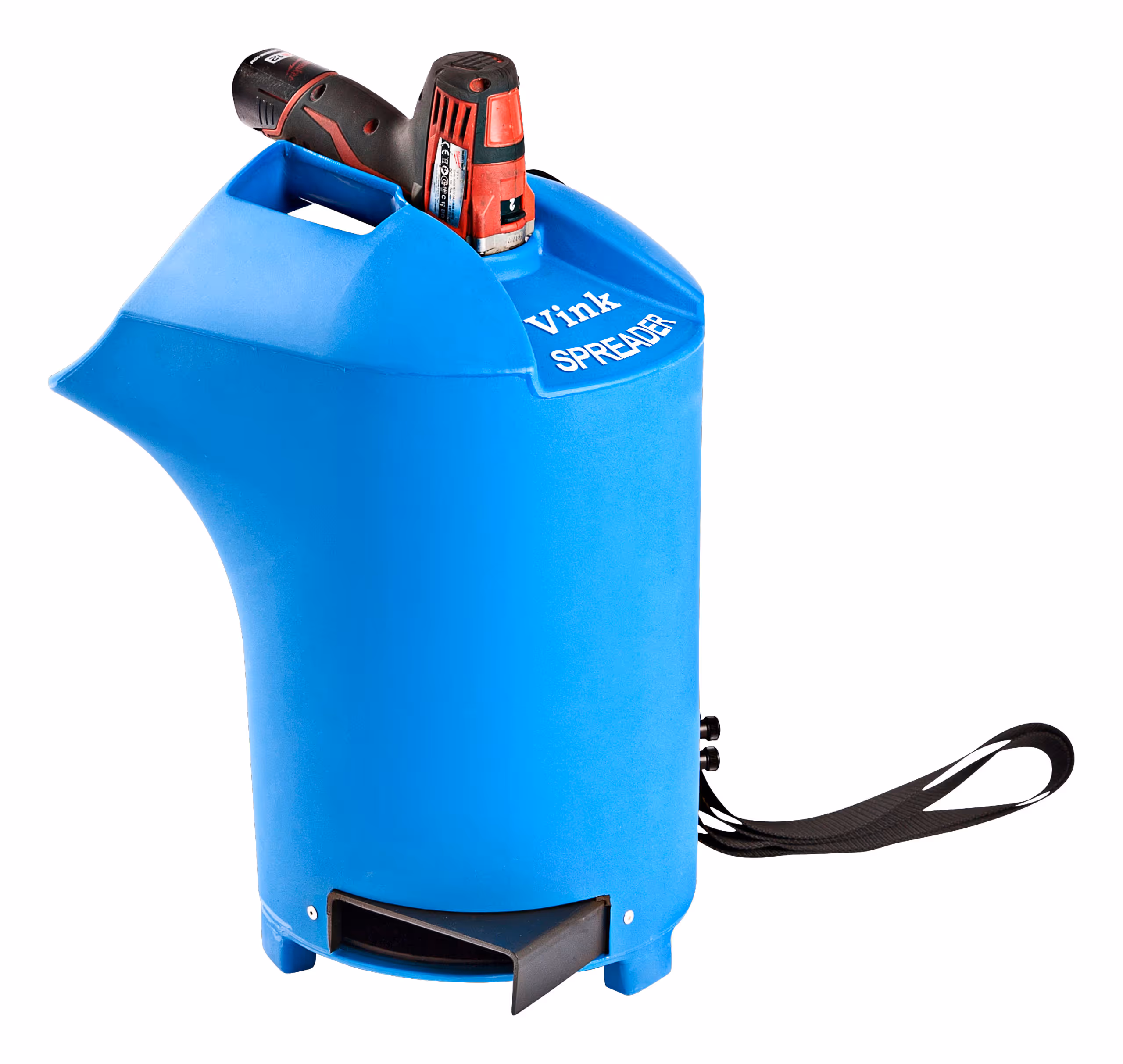 Epandeur de litière en poudre bleu, 12L, 3kg, avec sangle