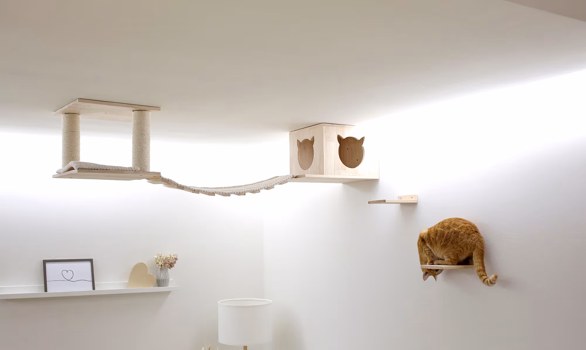 Espace de jeu pour chat Top nature/blanc, max.5kg