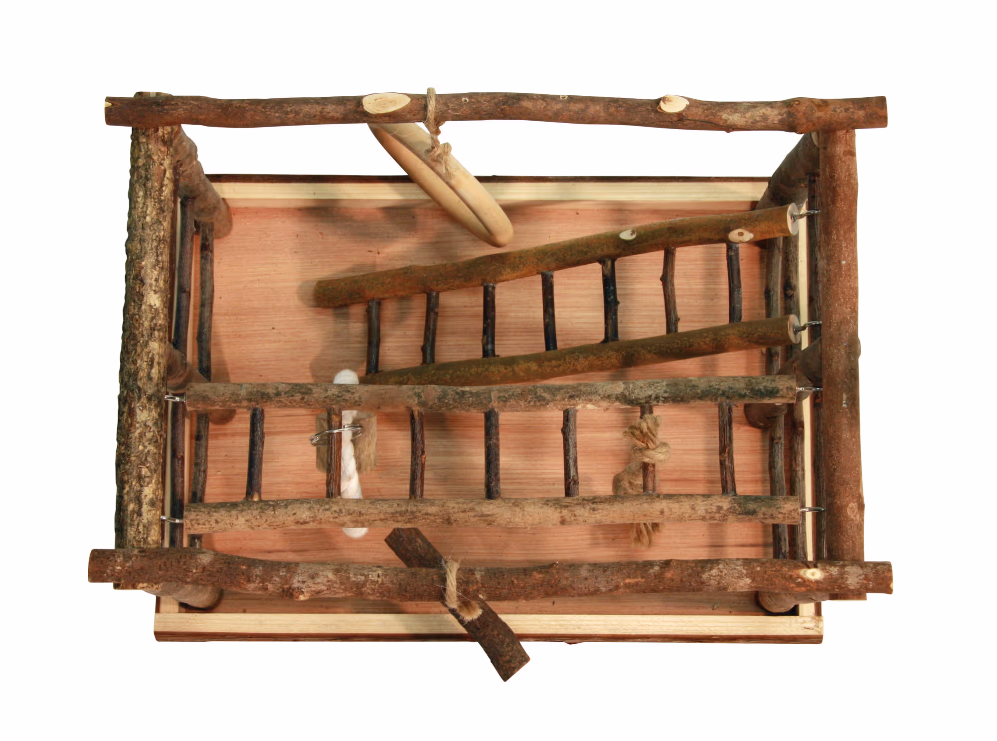 Espace de jeu pour oiseaux bois, 35x25x25cm