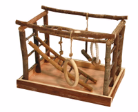 Espace de jeu pour oiseaux bois, 35x25x25cm