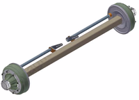 Essieu avec frein en fonte C.8 - AMB