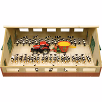 Etable en bois livree vide au 1/32eme