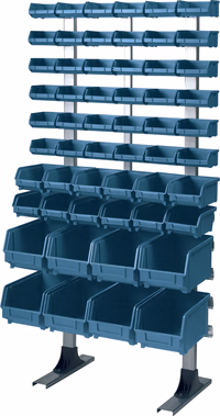 Etagere de rangement 56 boites a bec sur pied Adaptable