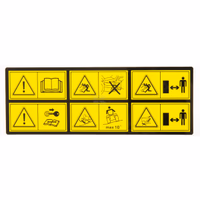 Étiquette de sécurité 6 pictogrammes