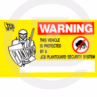 Etiquette ref 817/04163 adaptable JCB