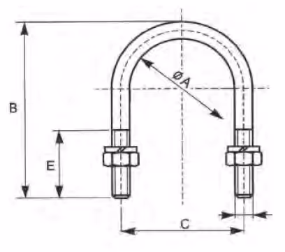 Etrier de fixation 1 1/2" Adaptable