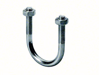 Etrier en U Ø du tube 33/42 mm Filetage M10 Hauteur 85 mm Zingué