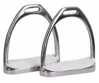 Etriers inox par paire avec giron 10 cm