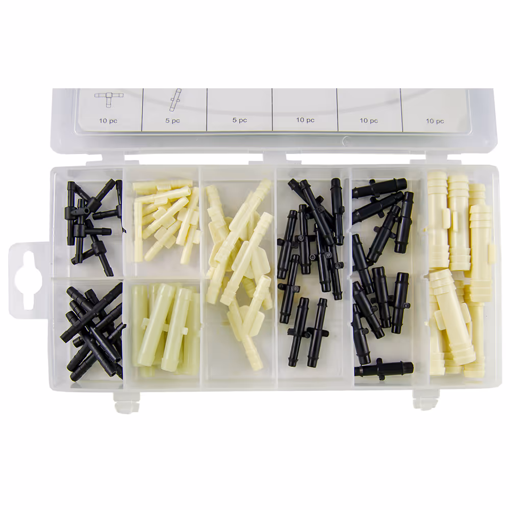 Étui de conecteurs tuyaux 65 pcs