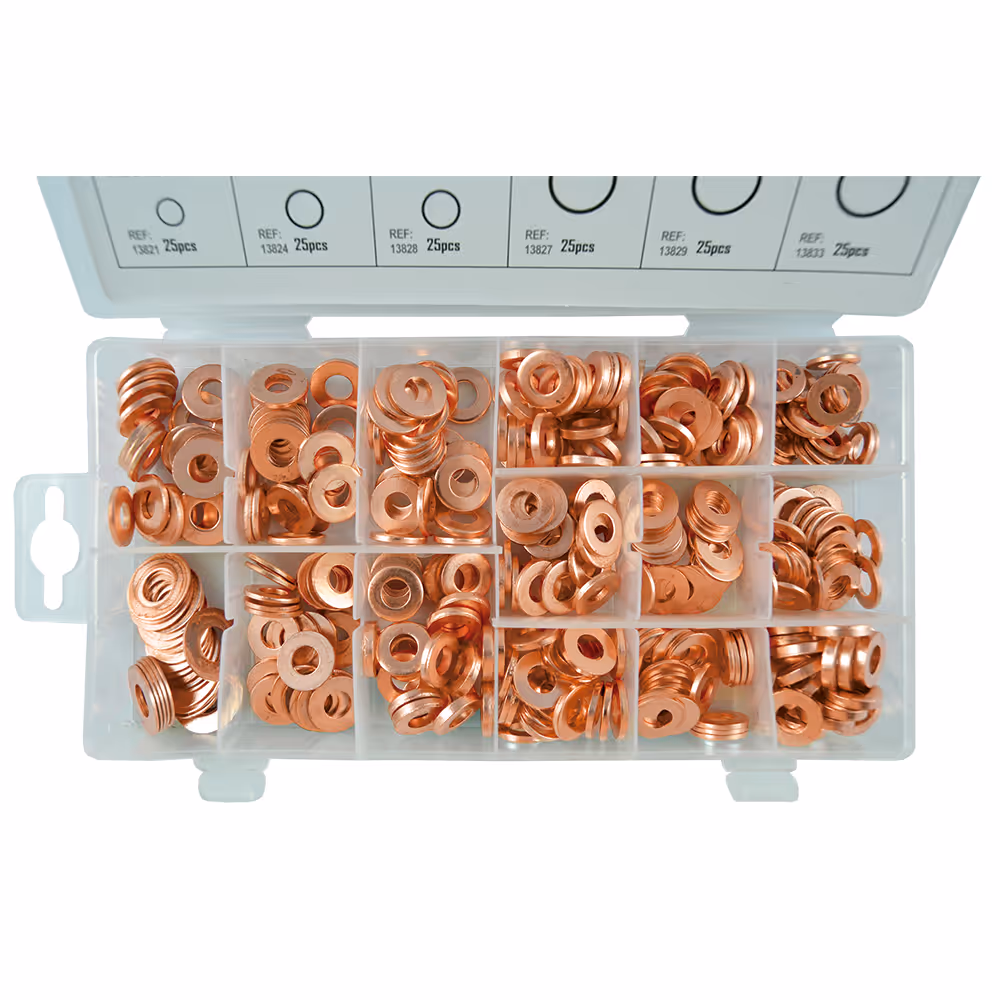 Étui de rondelles en cuivre pour injecteurs 375 pcs