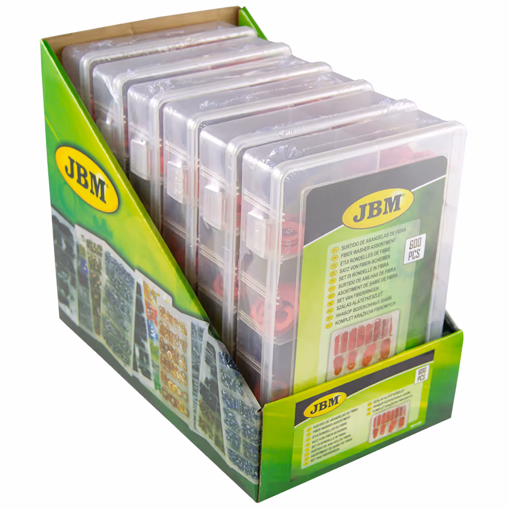 Étui rondelles de fibre 600 pièces