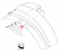Extension d'aile arrière 180 mm Droite New Holland 84349870