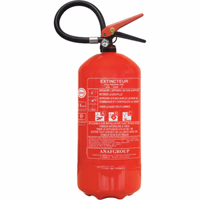 EXTINCTEUR A POUDRE ABC 9 KG AVEC SUPPORT MURAL