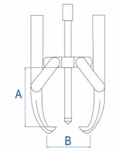 Extracteur 3 griffes articulées "autocentrées" 4T