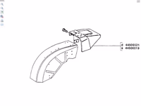 Extrémité aile arrière droite Fiat 44906521