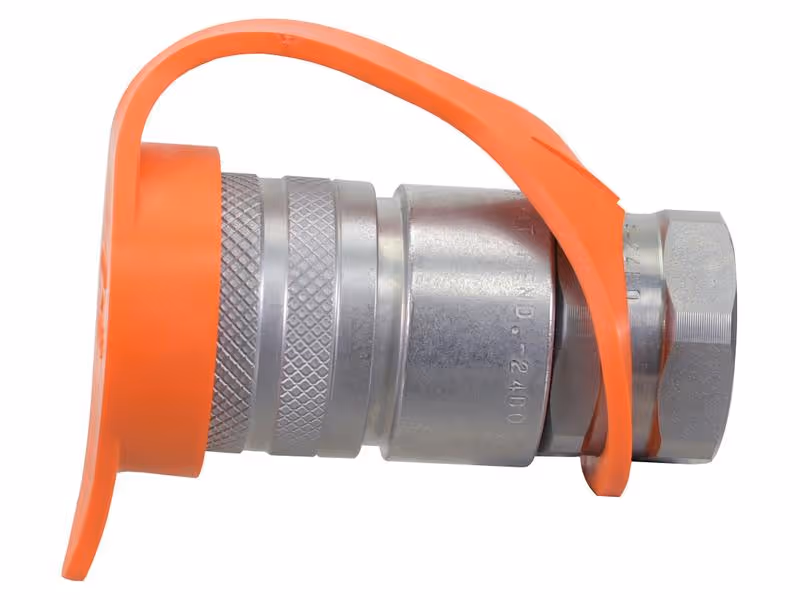 Faster Bouchons anti-poussière Orange PVC Convient pour 1/4'' Female Flat Face Coupling TM 2FI14 - Vendu par 5