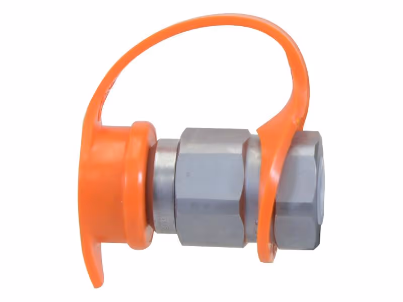 Faster Bouchons anti-poussière Orange PVC Convient pour 1/4'' Male Flat Face Coupling TF 2FI14 - Vendu par 5