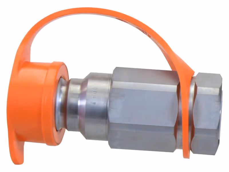 Faster Bouchons anti-poussière Orange PVC Convient pour 3/4'' Male Flat Face Coupling TF 2FI34 - Vendu par 5