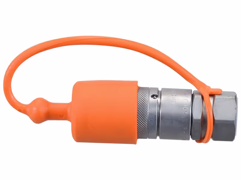 Faster Bouchons anti-poussière Orange PVC Convient pour 3/8'' Female Flat Face Coupling TMF38 - Vendu par 5
