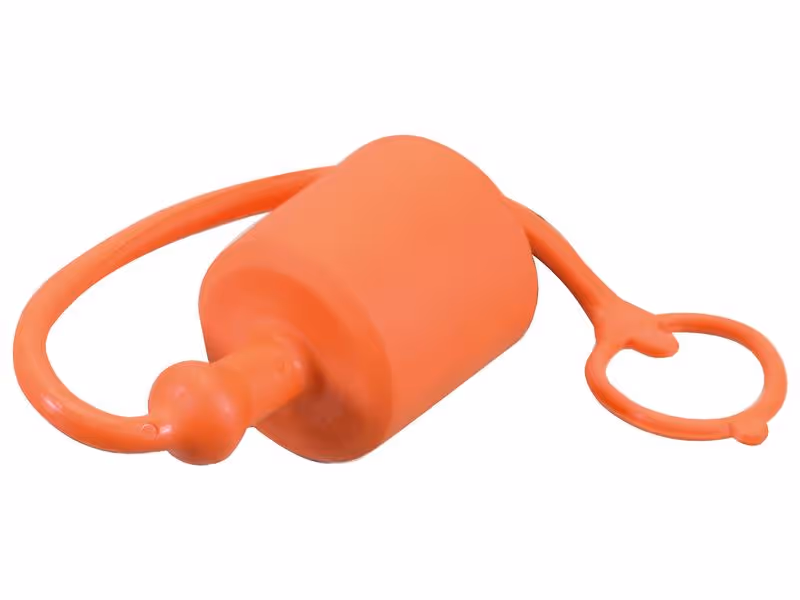 Faster Bouchons anti-poussière Orange PVC Convient pour 3/8'' Female Flat Face Coupling TMF38 - Vendu par 5