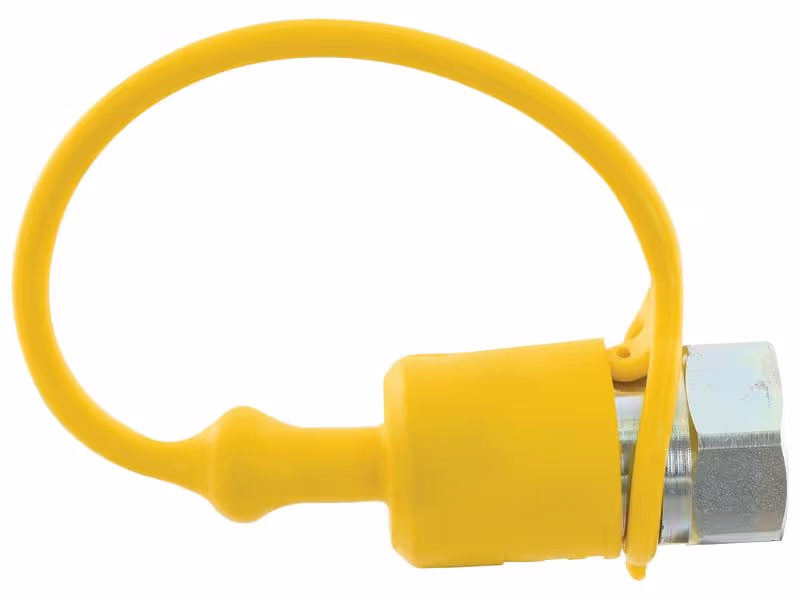 Faster Bouchons anti-poussière Jaune PVC Convient pour 1/2'' Male Coupling TF12G - Vendu par 5