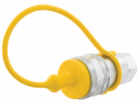 Faster Bouchons anti-poussière Jaune PVC Convient pour 1/2'' Female Coupling TM12LG - Vendu par 5