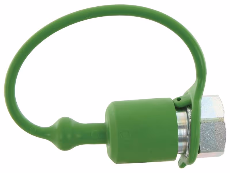 Faster Bouchons anti-poussière Vert PVC Convient pour 1/2'' Male Coupling TF12V - Vendu par 5