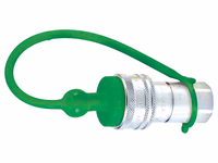 Faster Bouchons anti-poussière Vert PVC Convient pour 1/2'' Female Coupling TM12LV - Vendu par 5