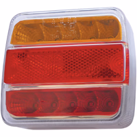 Feu arriere 4 fonctions led 105x98x36 12-24v