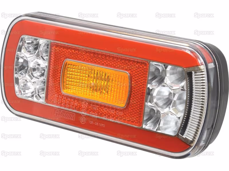 Feu arrière à LED, Fonctions: 6, Stop/Position/Clignotant/Anti brouillard/Eclairage de plaque/Réflecteur, Gauche/Droit, 12-24V