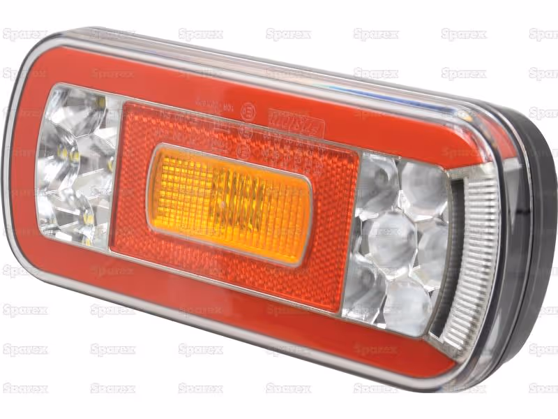 Feu arrière à LED, Fonctions: 6, Stop/Position/Clignotant/Feu de recul/Eclairage de plaque/Réflecteur, Gauche/Droit, 12-24V