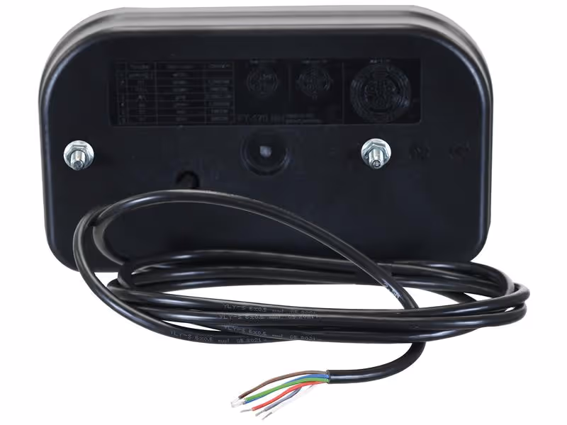 Feu arrière à LED, Fonctions: 7, Stop/Position/Clignotant/Anti brouillard/Feu de recul/Eclairage de plaque/Réflecteur, Droit, 12-36V