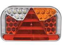 Feu arrière à LED, Fonctions: 7, Stop/Position/Clignotant/Anti brouillard/Feu de recul/Eclairage de plaque/Réflecteur, Droit, 12-36V