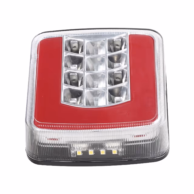 Feu arriere droit carre 4 fonctions led 12-24v