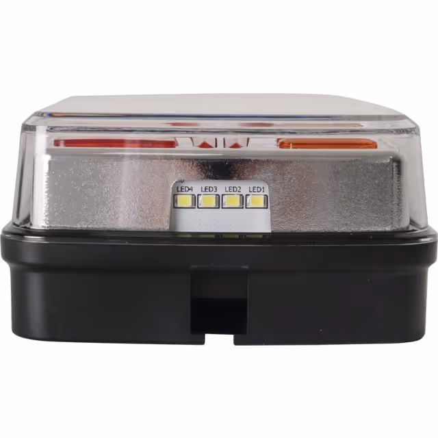 Feu arriere droit dynamique carre 3 fonctions 12-24v connexion rapide male 8 pin techni-power