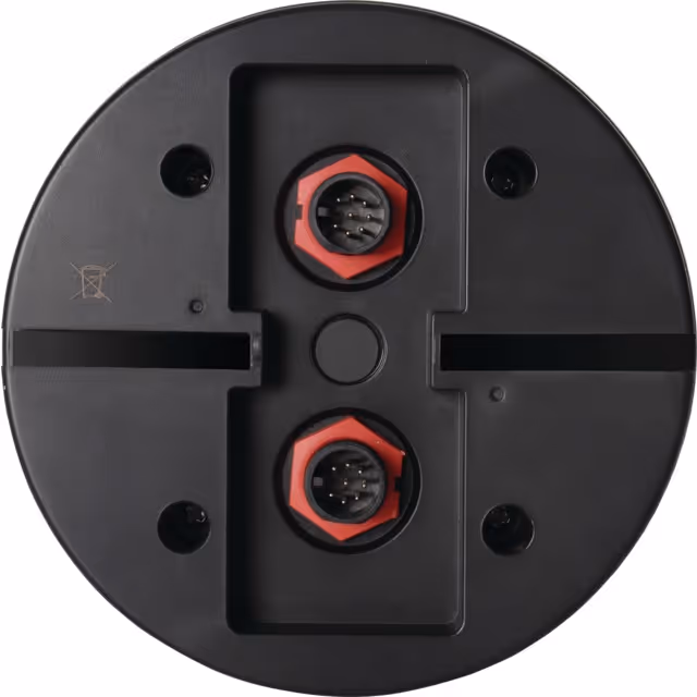 Feu arriere droit dynamique rond 3 fonctions 12-24v connexion rapide male 8 pin techni-power