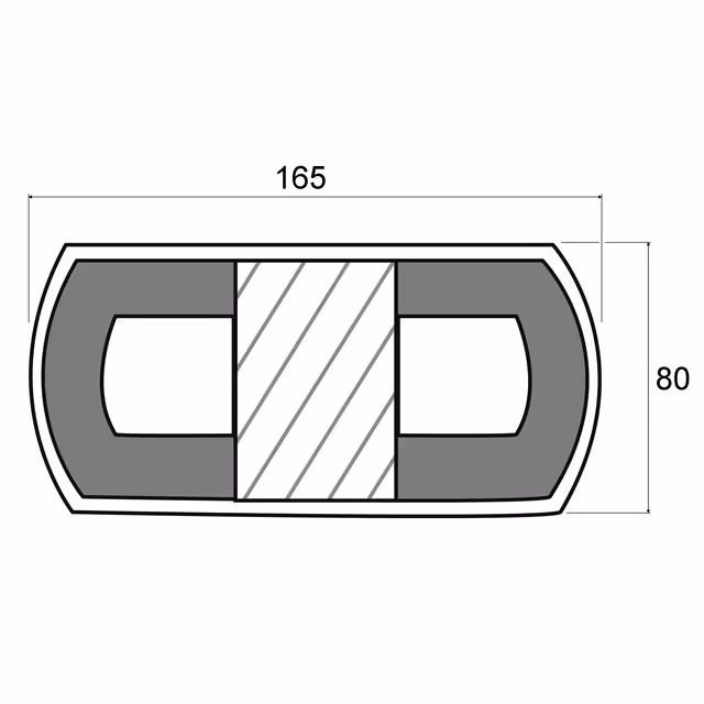 Feu arriere droit rectangle 4 fonctions led 12-24v
