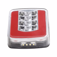 Feu arriere gauche carre 4 fonctions led 12-24v